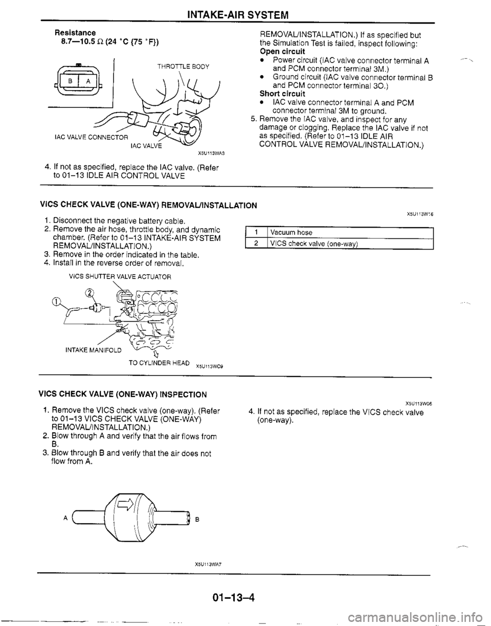 MAZDA MX-5 1999  Workshop Manual 