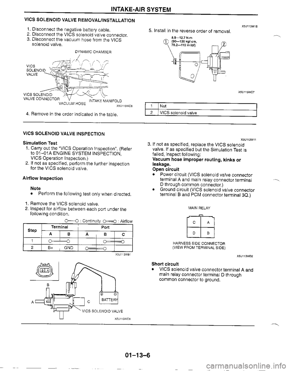 MAZDA MX-5 1999  Workshop Manual 