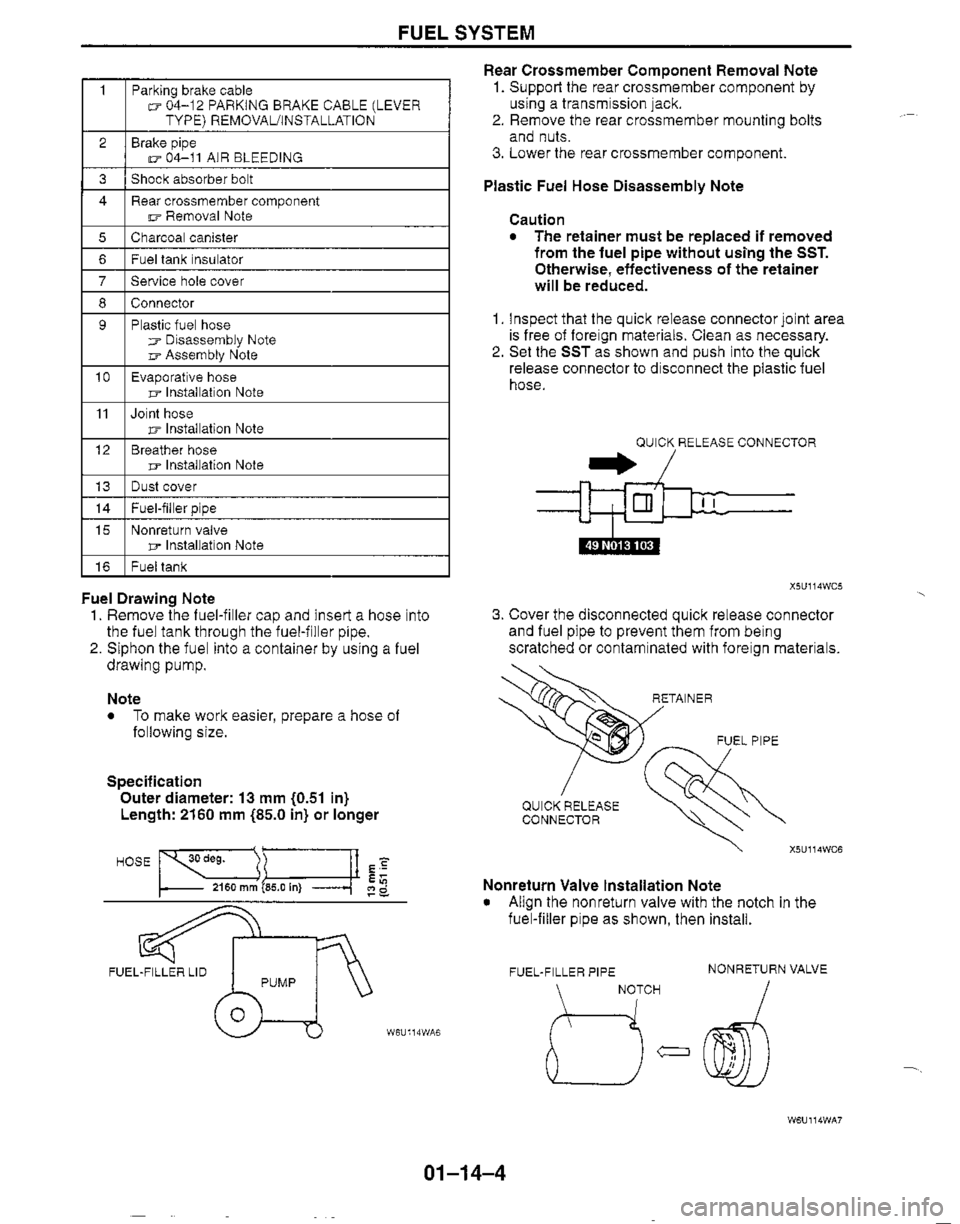 MAZDA MX-5 1999  Workshop Manual 
