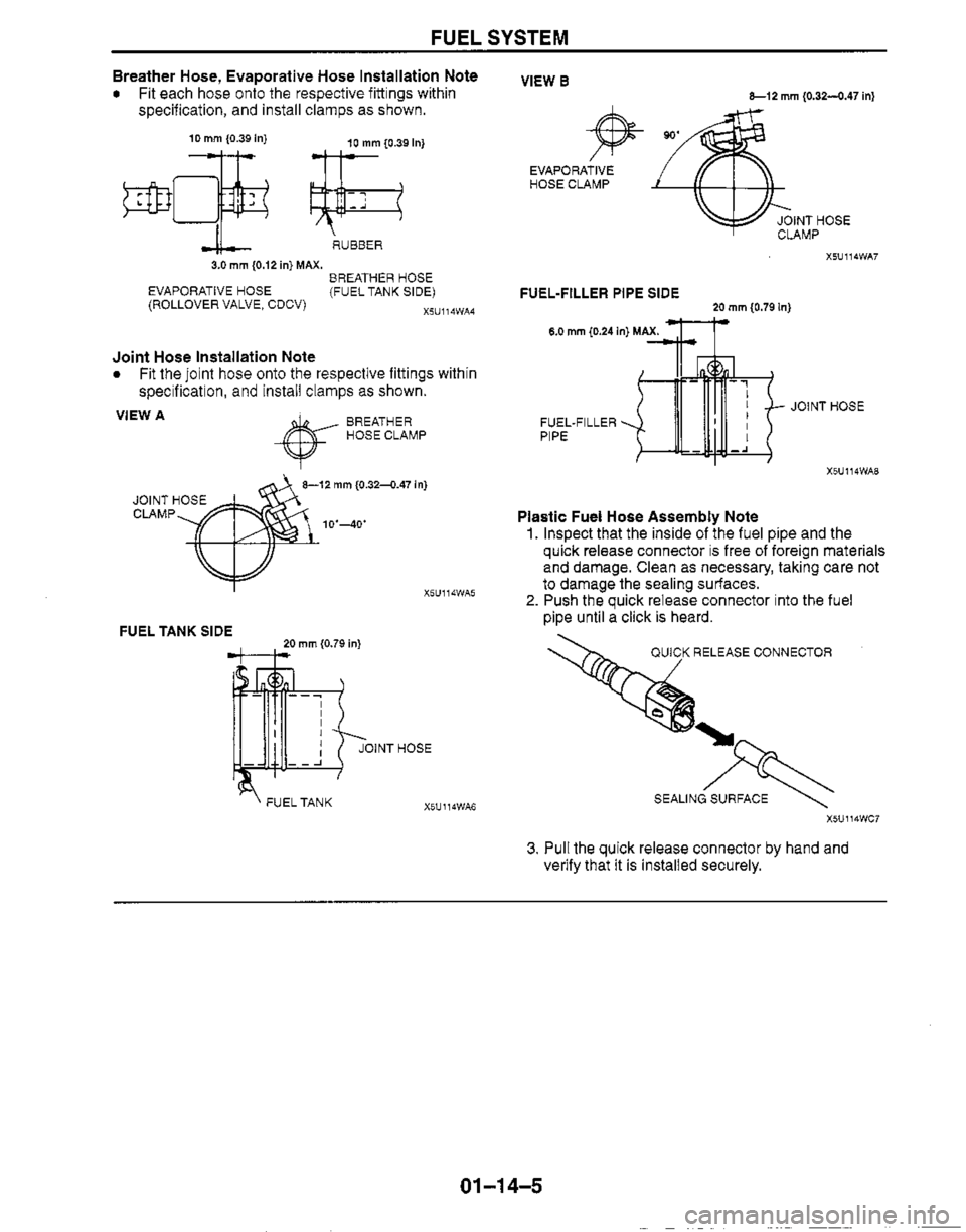 MAZDA MX-5 1999  Workshop Manual 