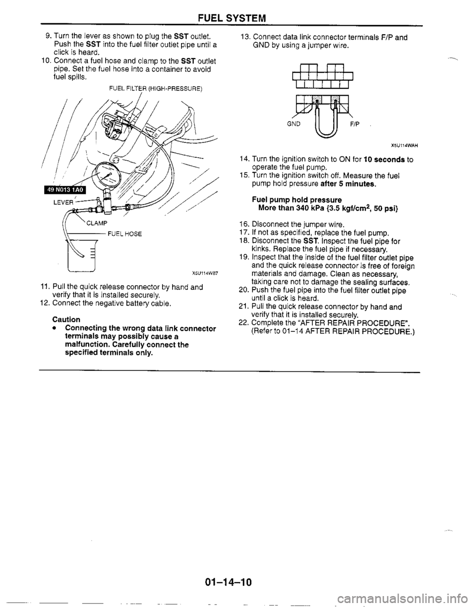 MAZDA MX-5 1999  Workshop Manual 