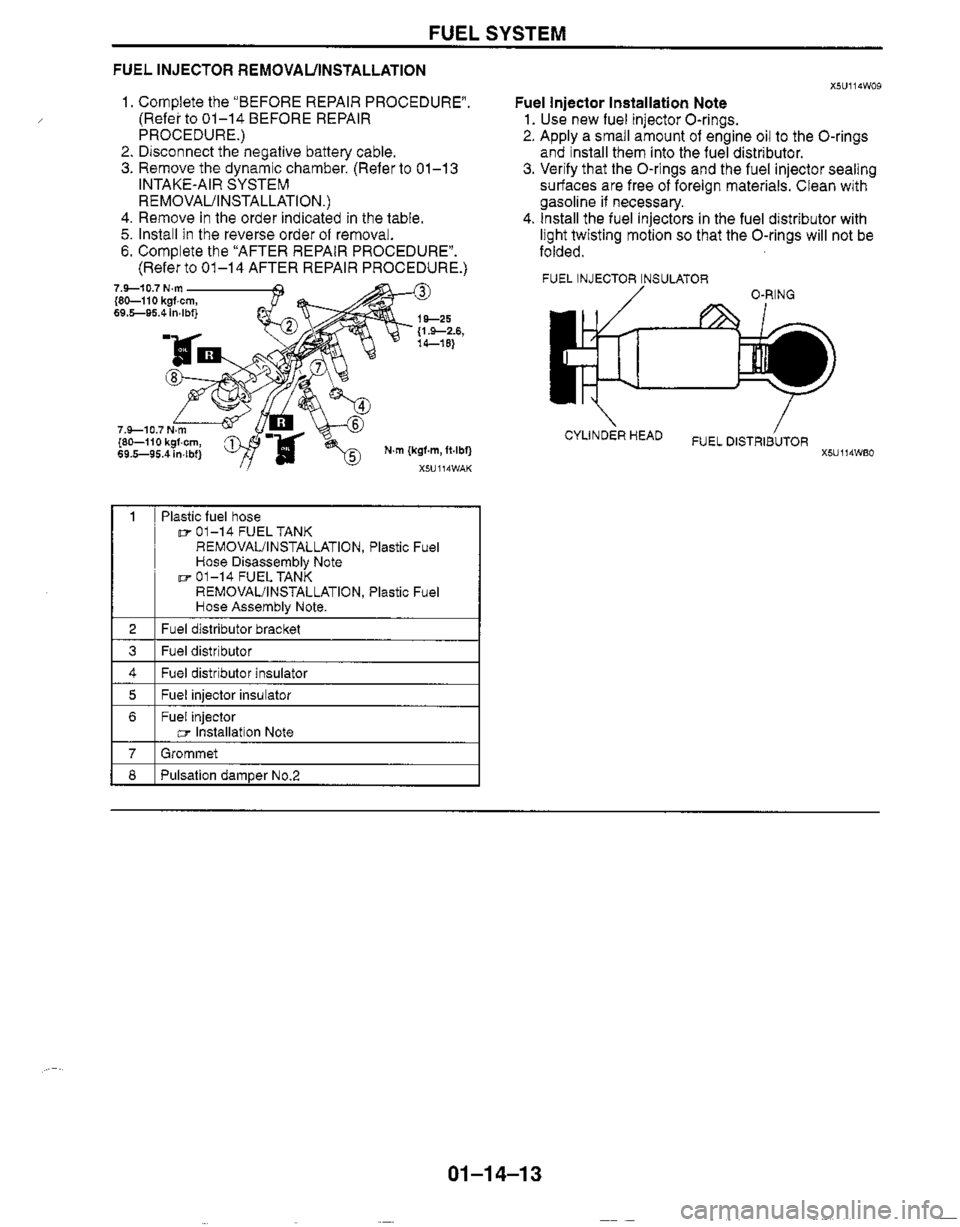MAZDA MX-5 1999  Workshop Manual 