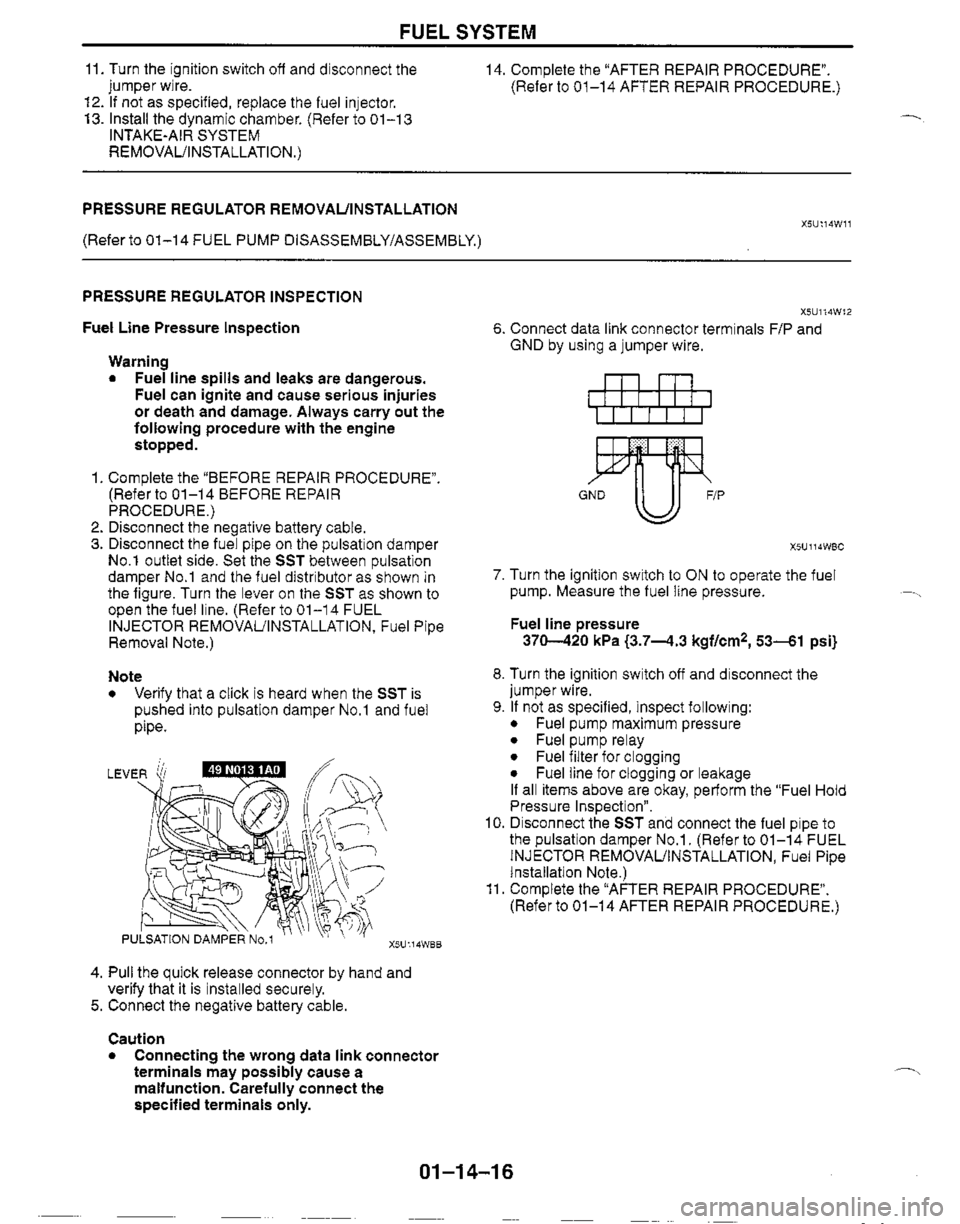 MAZDA MX-5 1999  Workshop Manual 