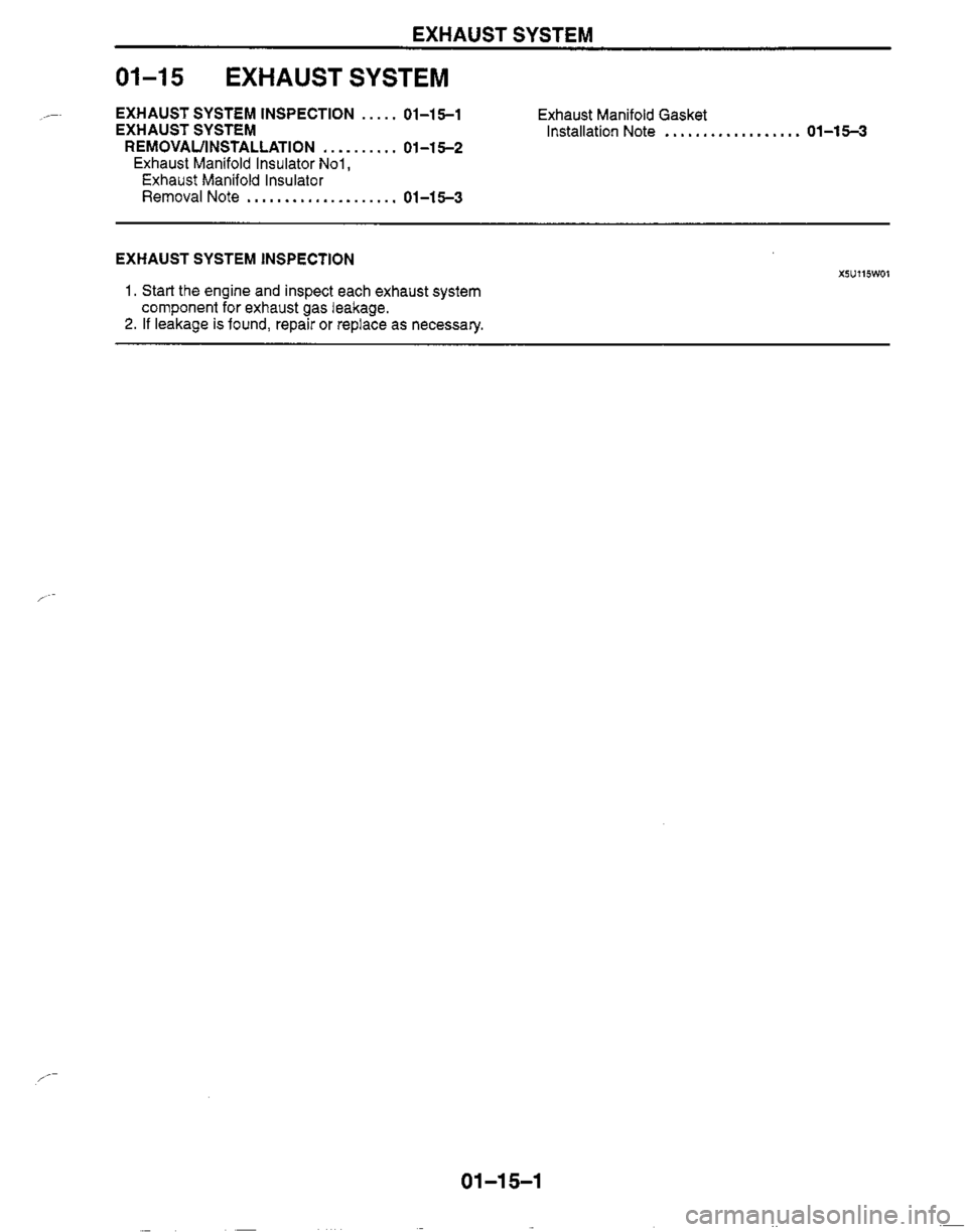 MAZDA MX-5 1999  Workshop Manual 