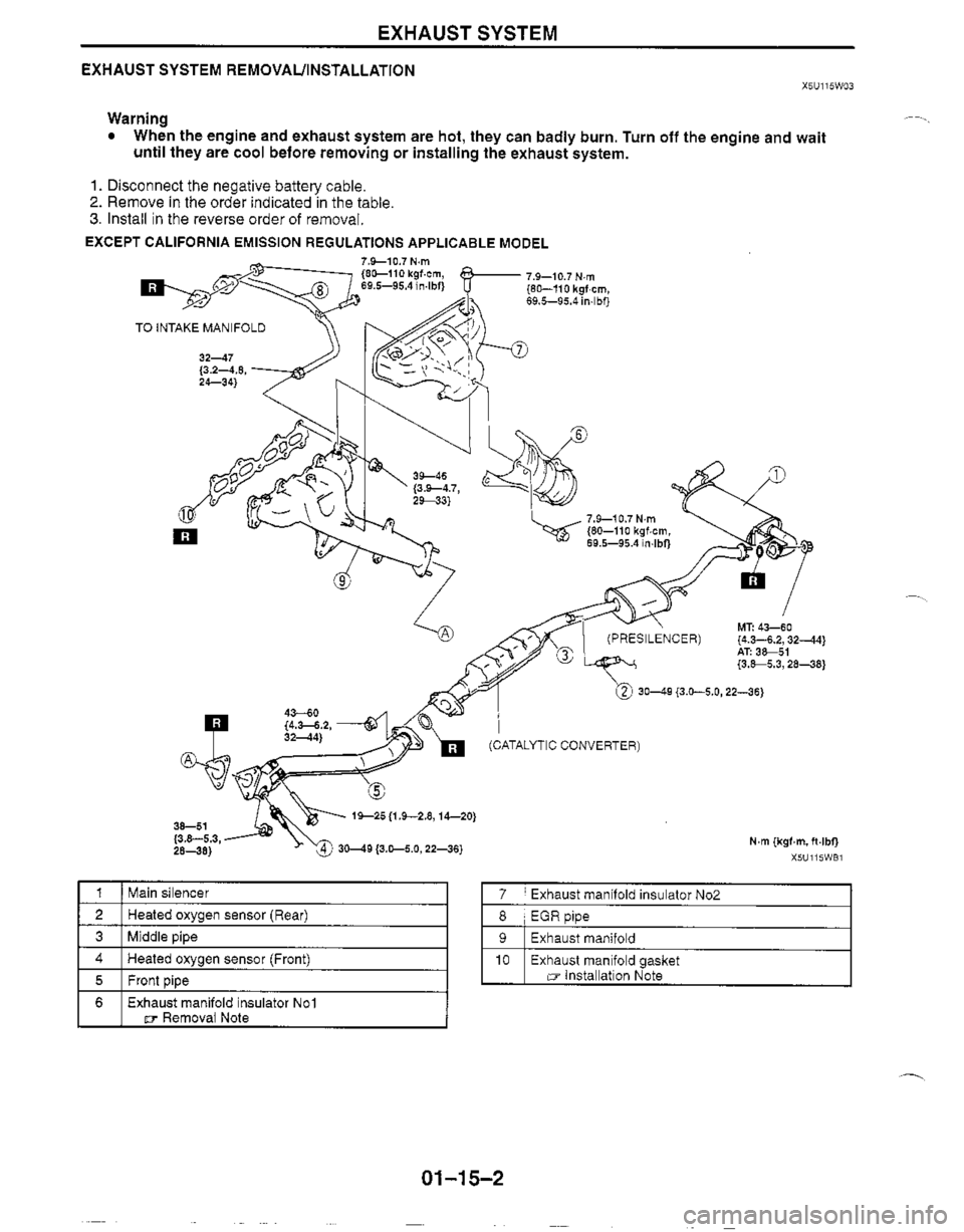 MAZDA MX-5 1999  Workshop Manual 