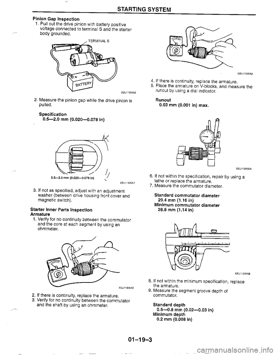 MAZDA MX-5 1999  Workshop Manual 