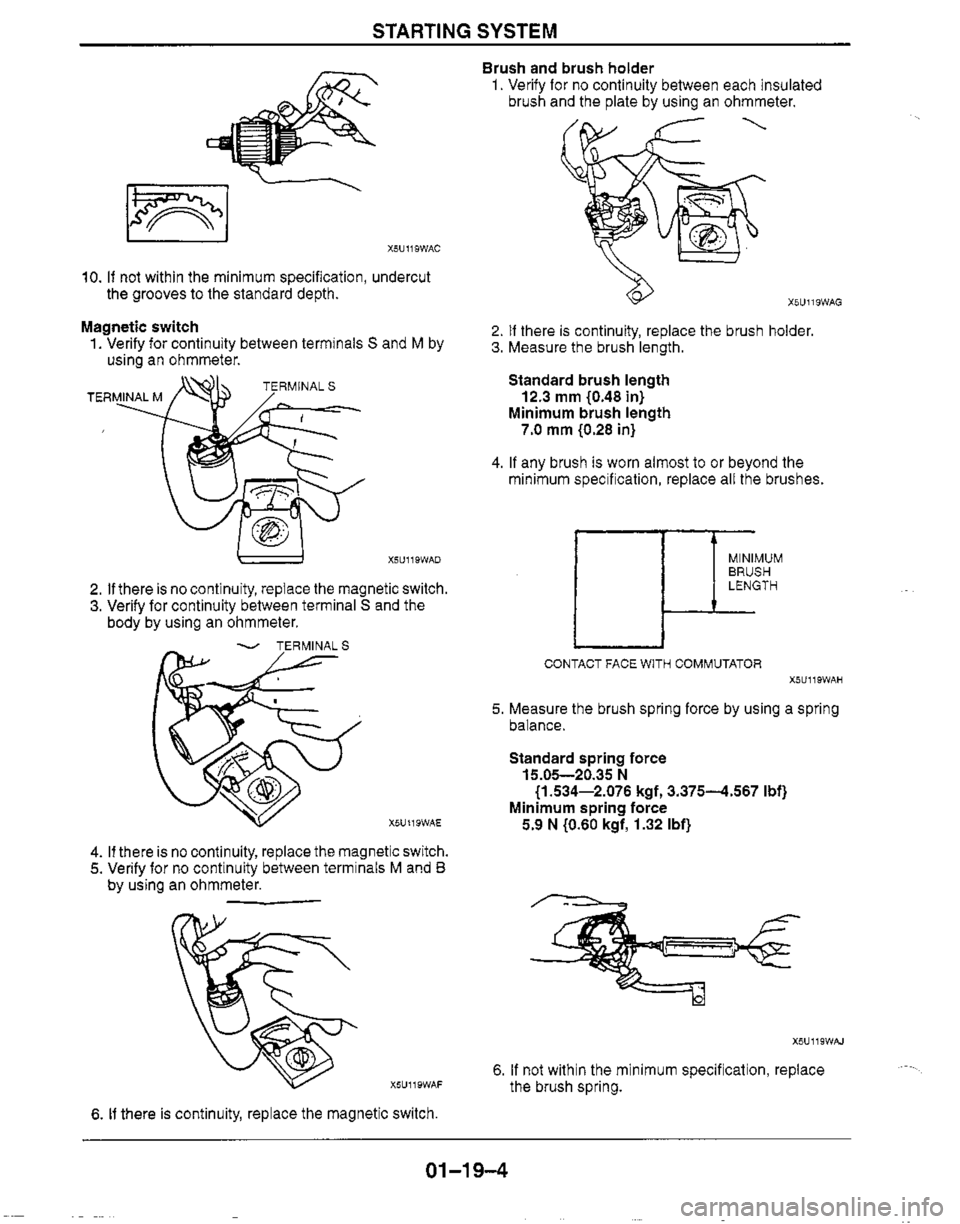 MAZDA MX-5 1999  Workshop Manual 