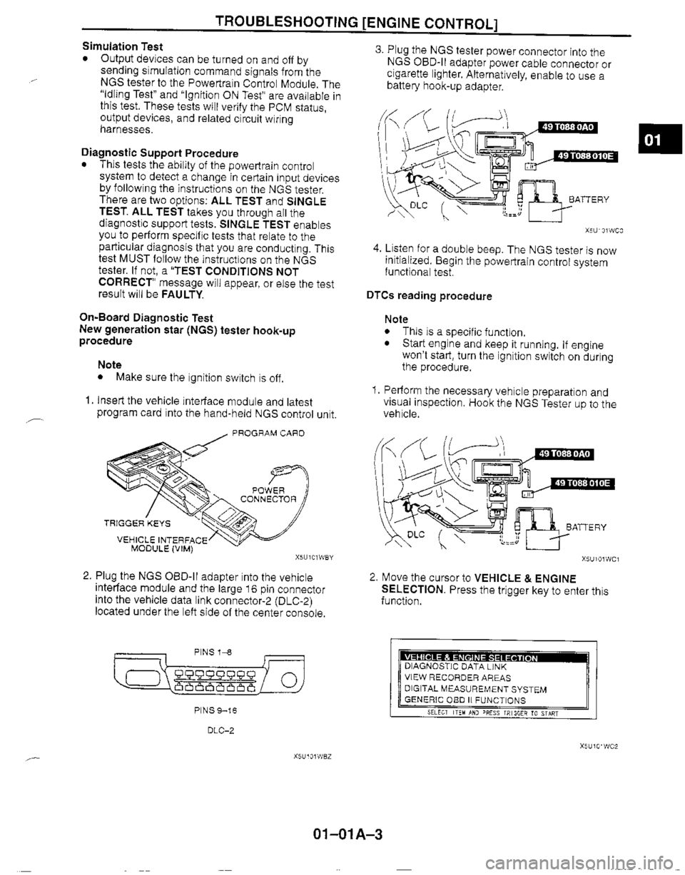 MAZDA MX-5 1999  Workshop Manual 