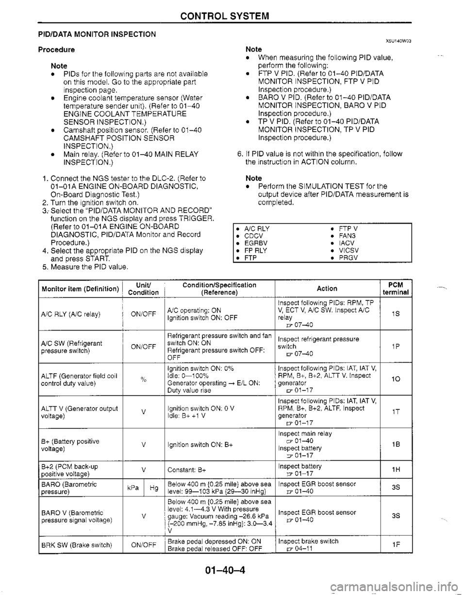 MAZDA MX-5 1999  Workshop Manual 