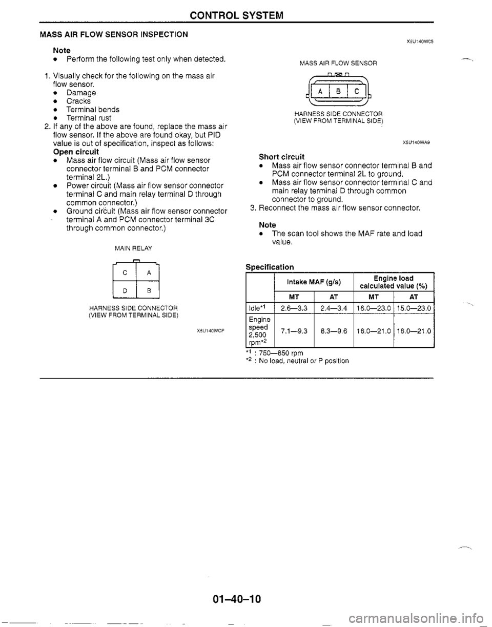 MAZDA MX-5 1999  Workshop Manual 
