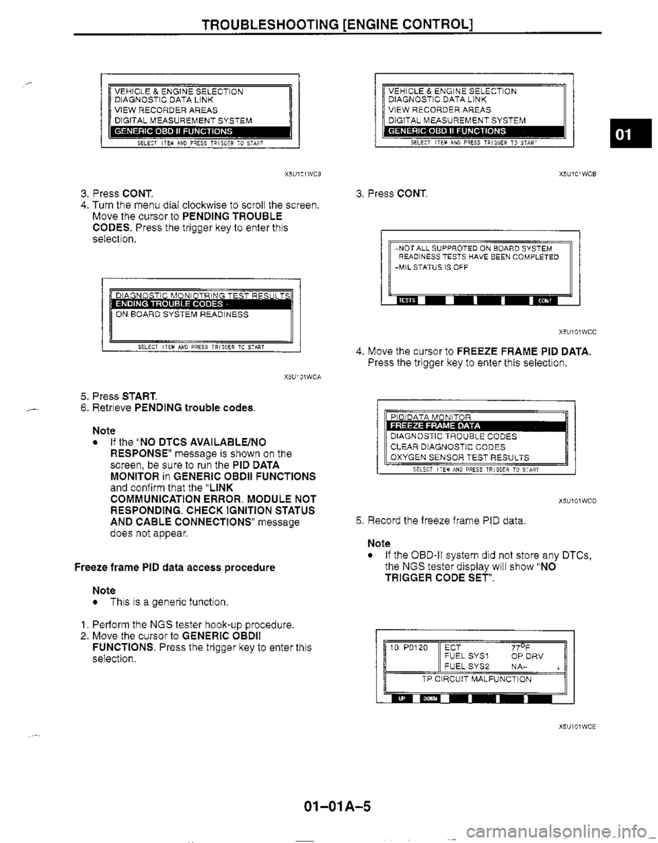 MAZDA MX-5 1999  Workshop Manual 