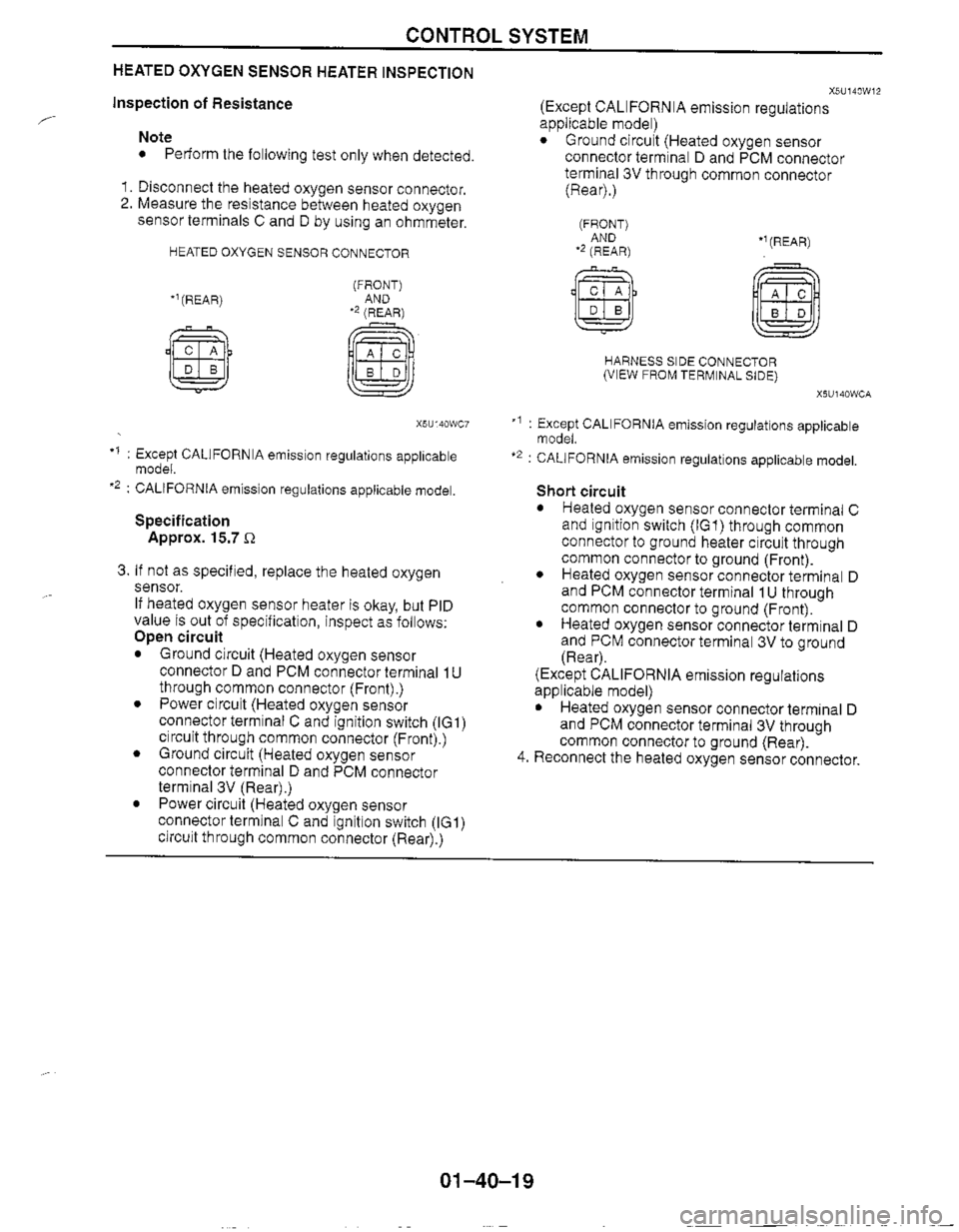 MAZDA MX-5 1999  Workshop Manual 