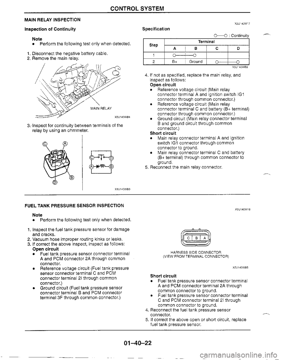 MAZDA MX-5 1999  Workshop Manual 