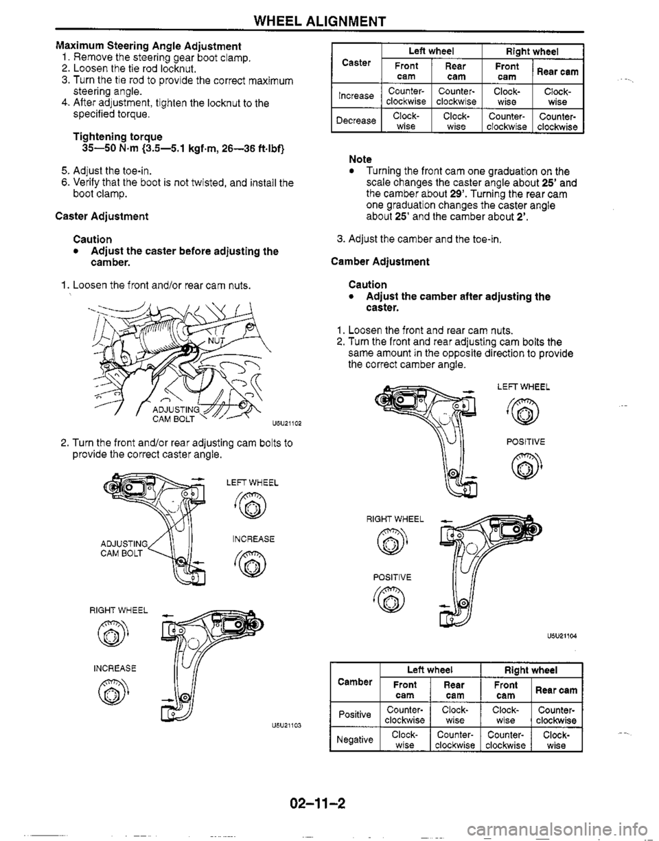 MAZDA MX-5 1999  Workshop Manual 