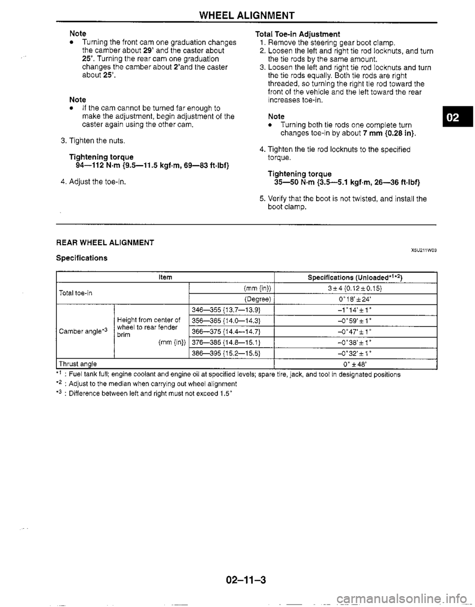 MAZDA MX-5 1999  Workshop Manual 