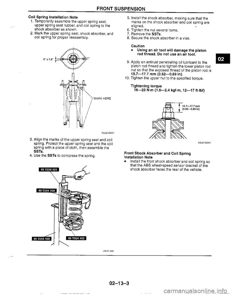 MAZDA MX-5 1999  Workshop Manual 