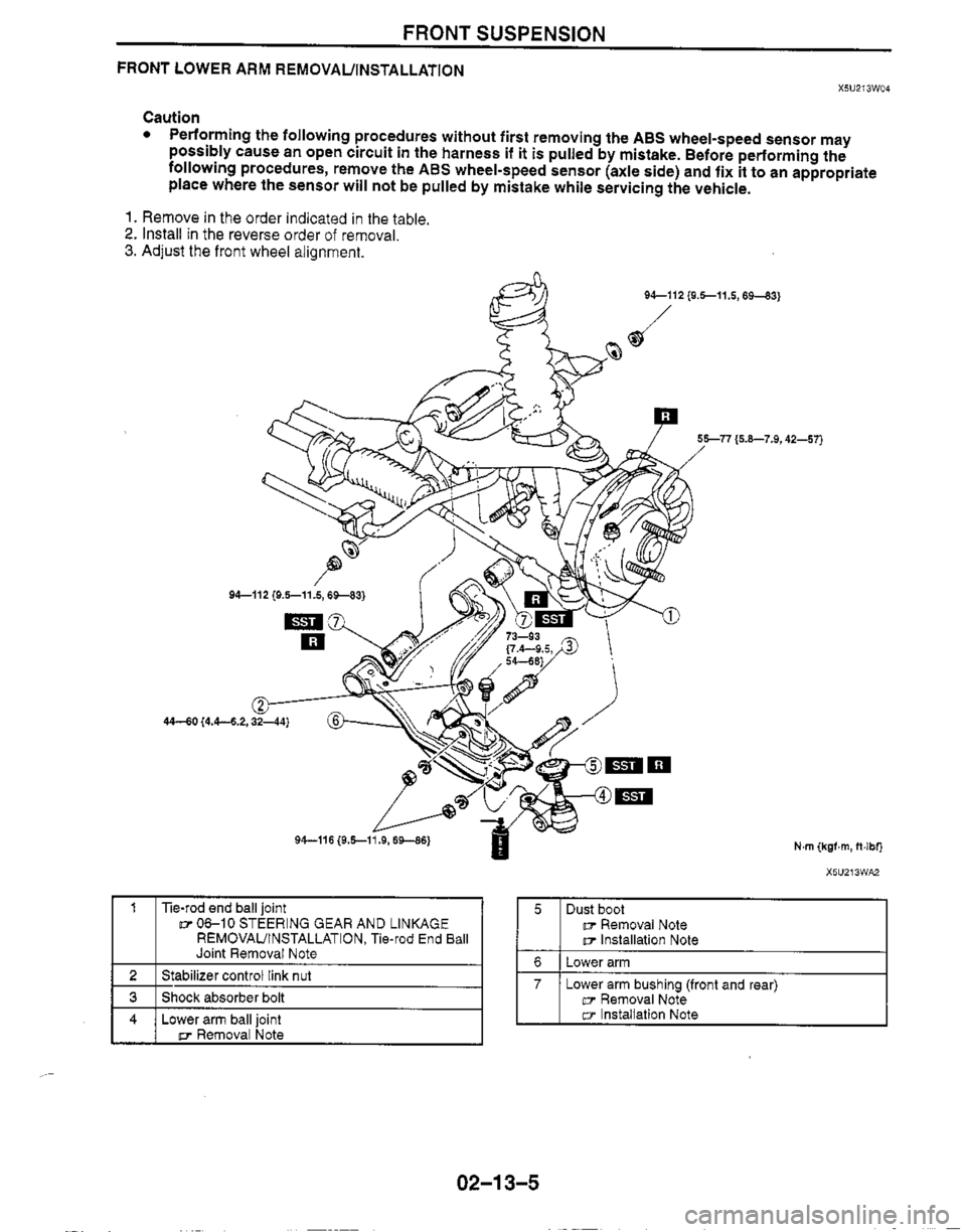 MAZDA MX-5 1999  Workshop Manual 