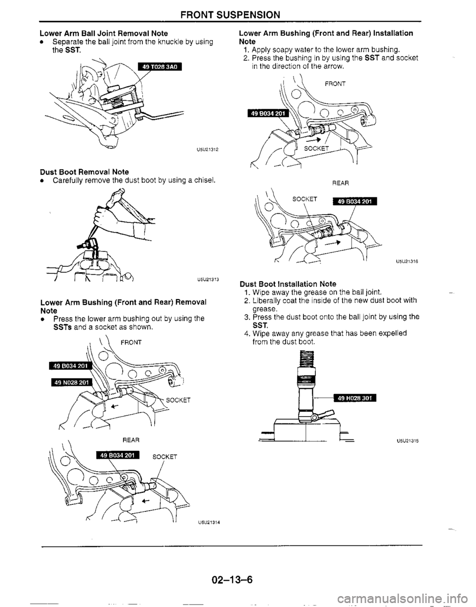 MAZDA MX-5 1999  Workshop Manual 