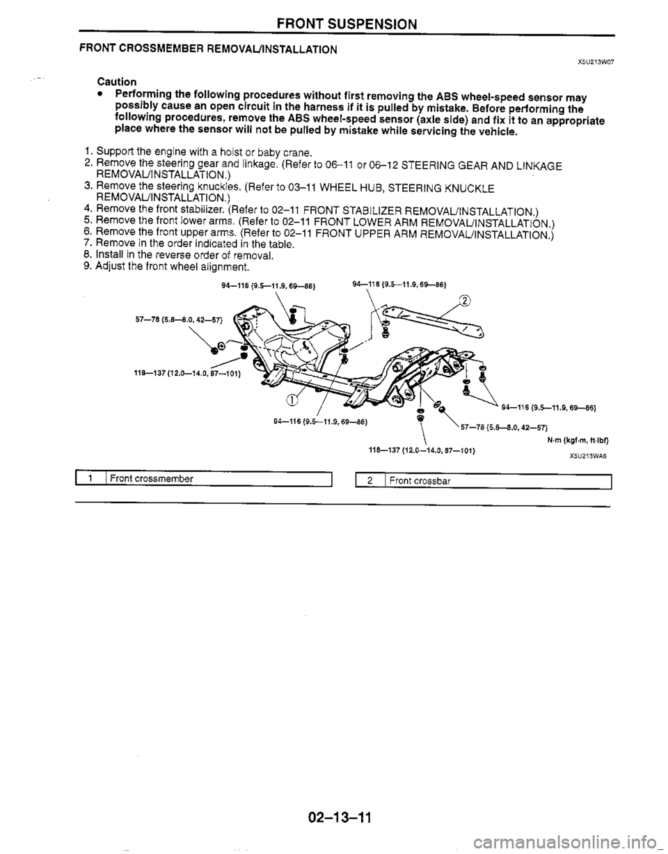 MAZDA MX-5 1999  Workshop Manual 