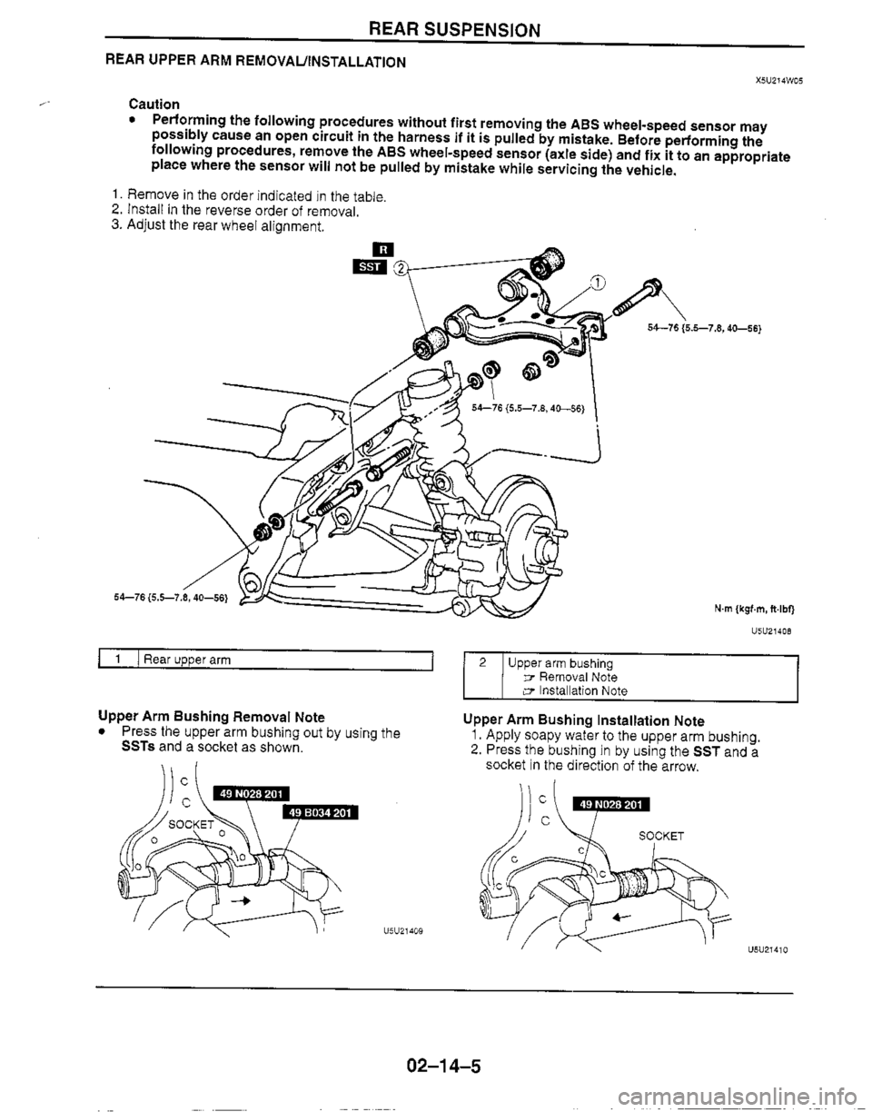 MAZDA MX-5 1999  Workshop Manual 