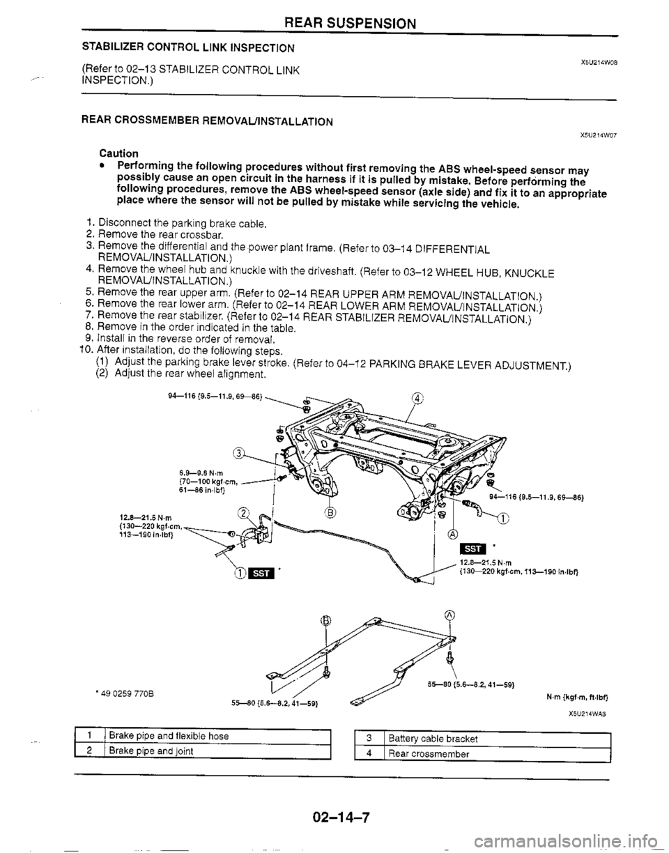 MAZDA MX-5 1999  Workshop Manual 