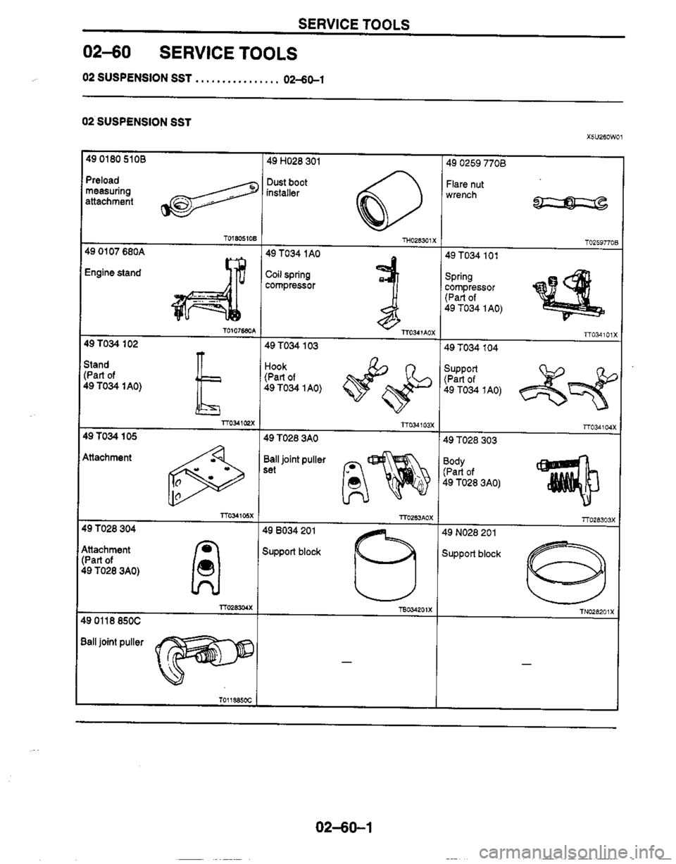 MAZDA MX-5 1999  Workshop Manual 