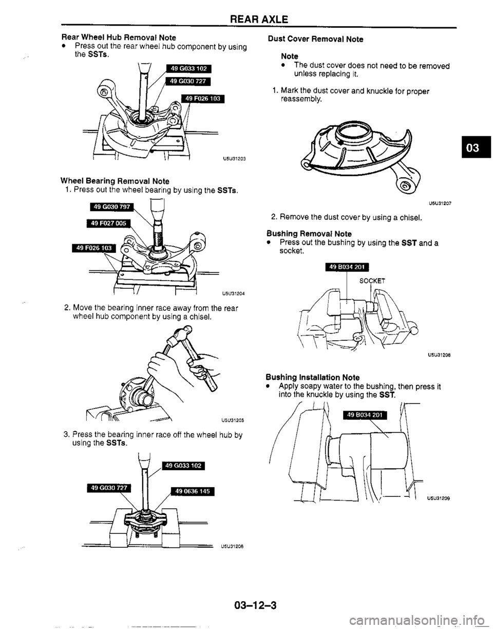 MAZDA MX-5 1999  Workshop Manual 