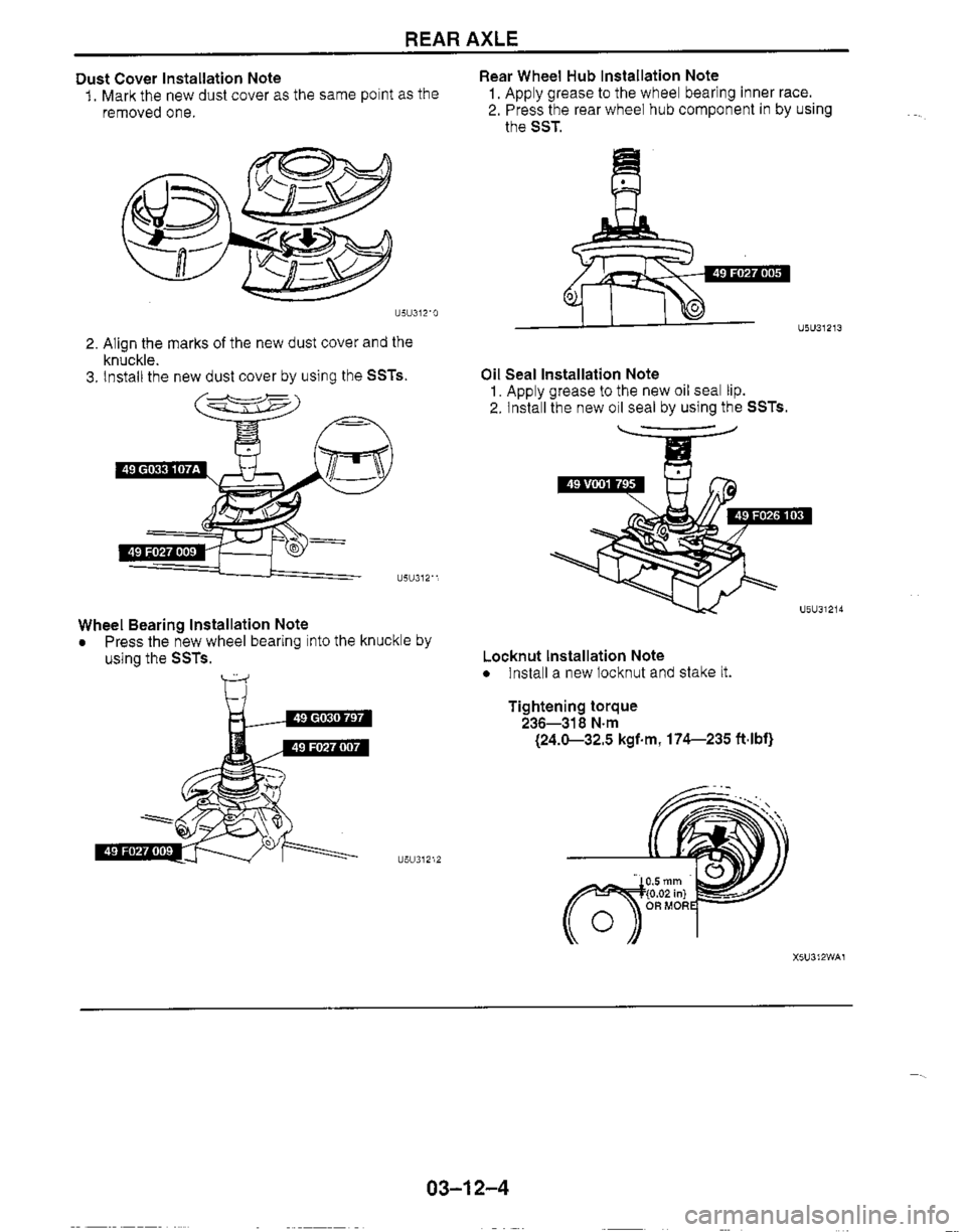 MAZDA MX-5 1999  Workshop Manual 