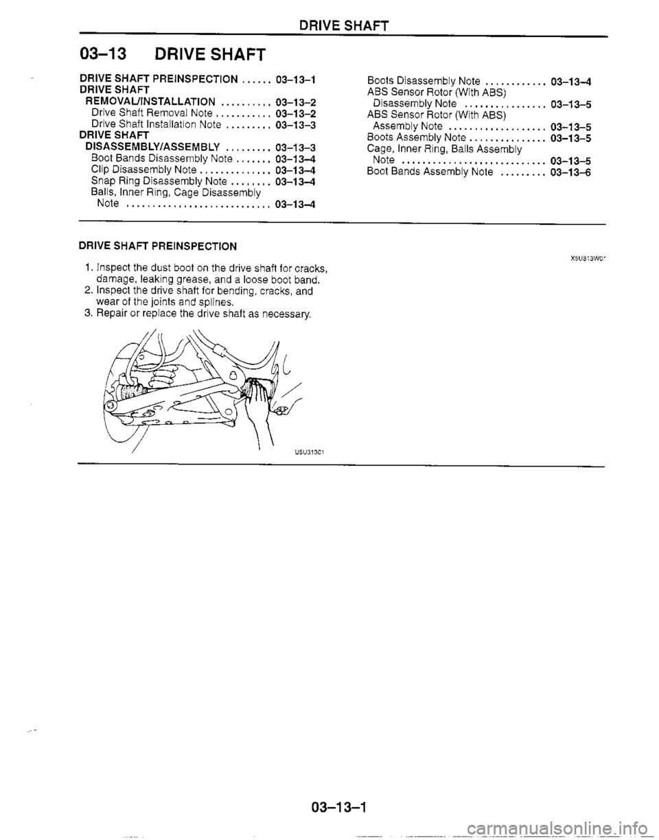 MAZDA MX-5 1999  Workshop Manual 