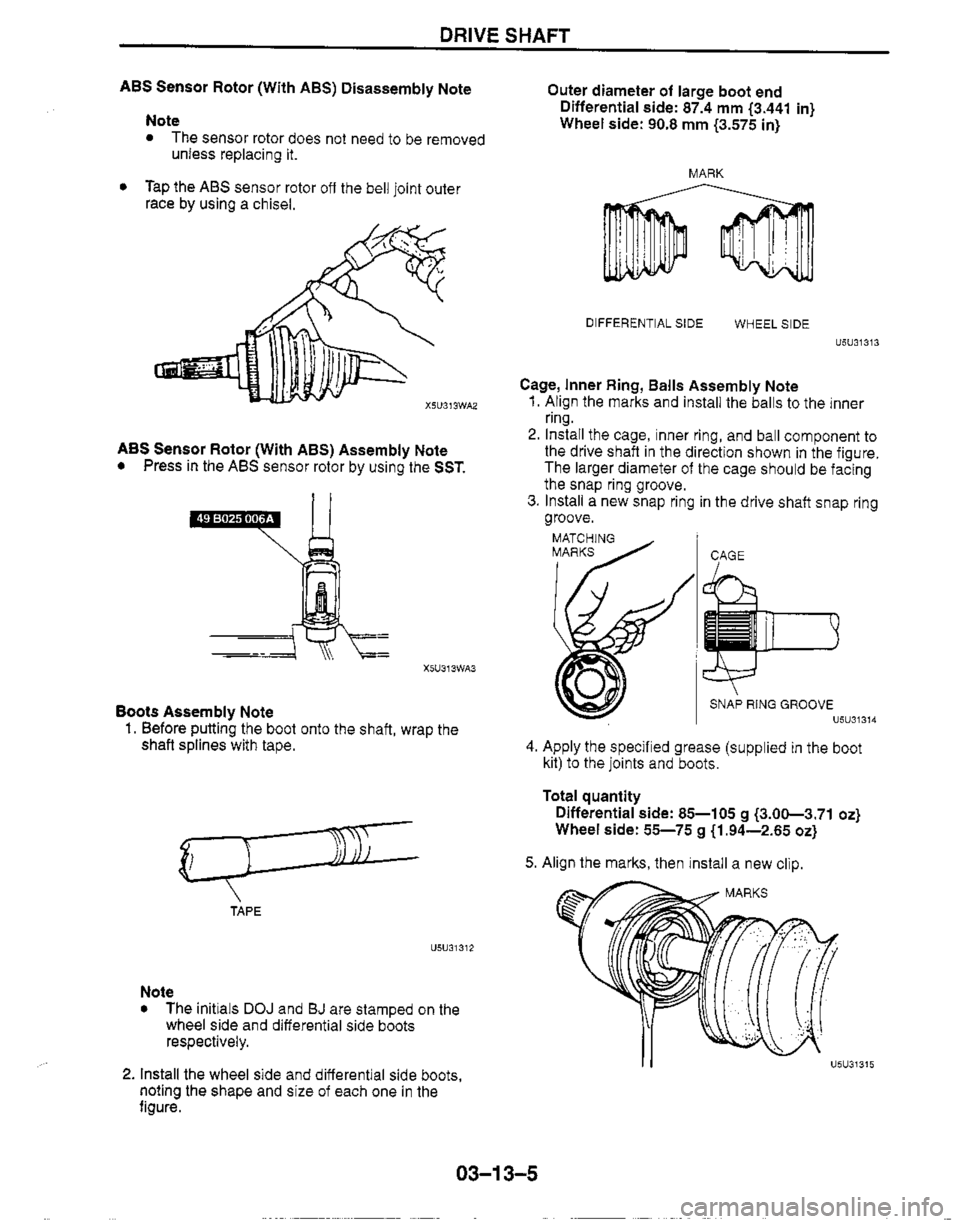 MAZDA MX-5 1999  Workshop Manual 