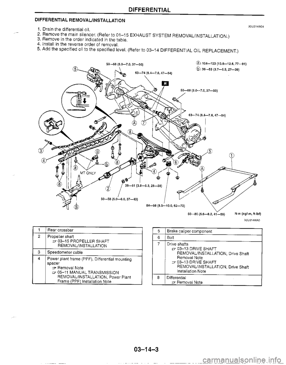 MAZDA MX-5 1999  Workshop Manual 