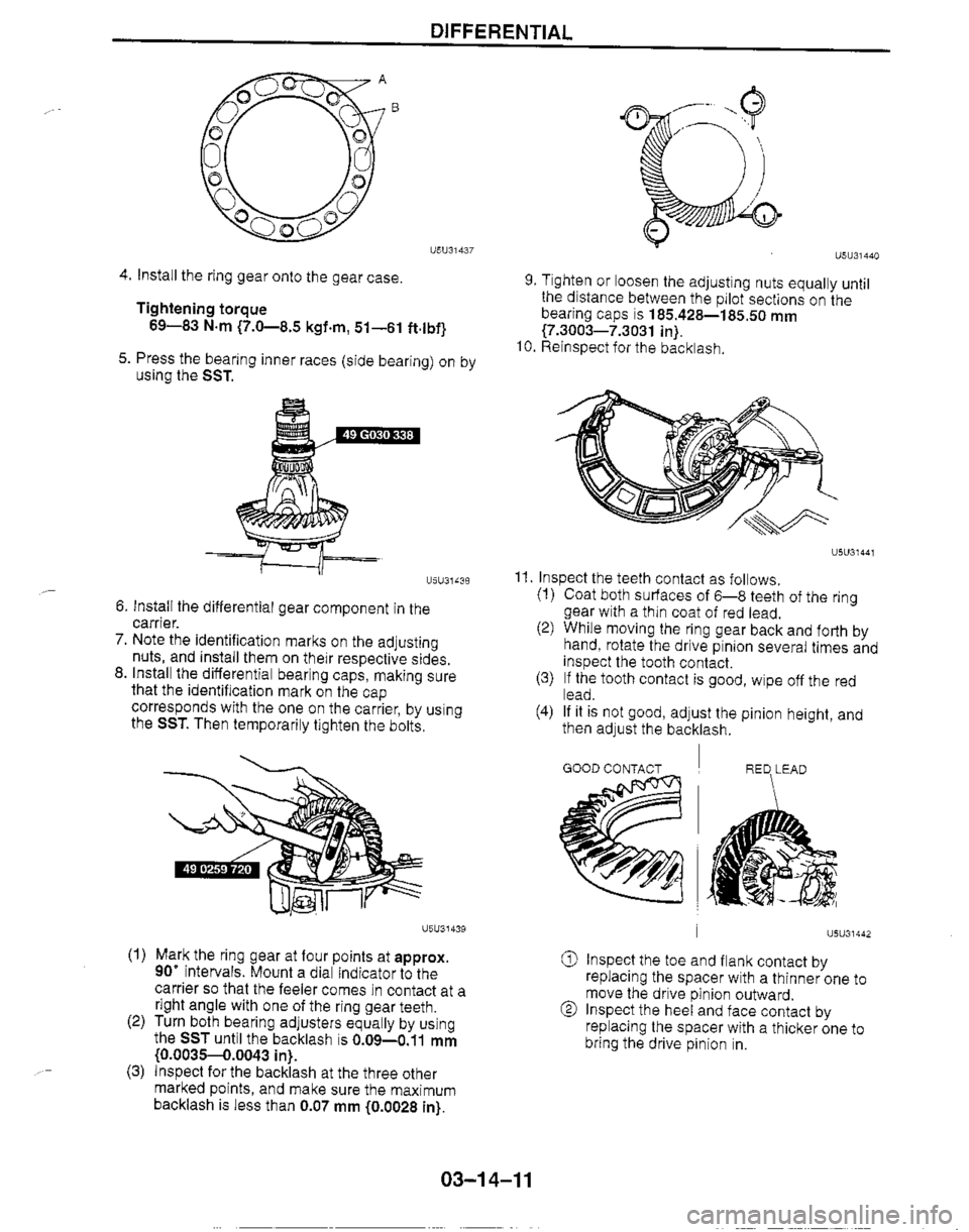 MAZDA MX-5 1999  Workshop Manual 