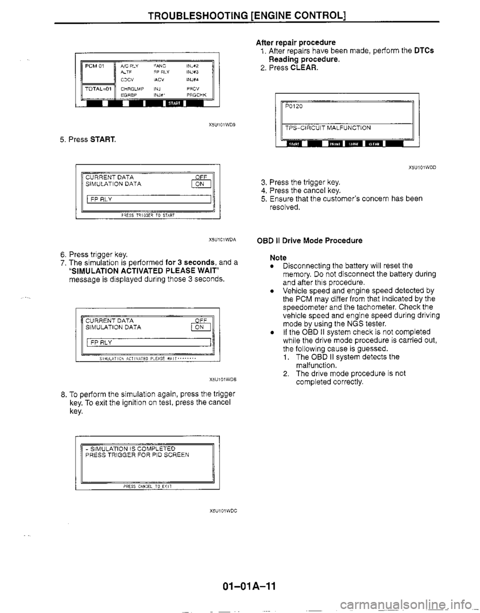 MAZDA MX-5 1999  Workshop Manual 