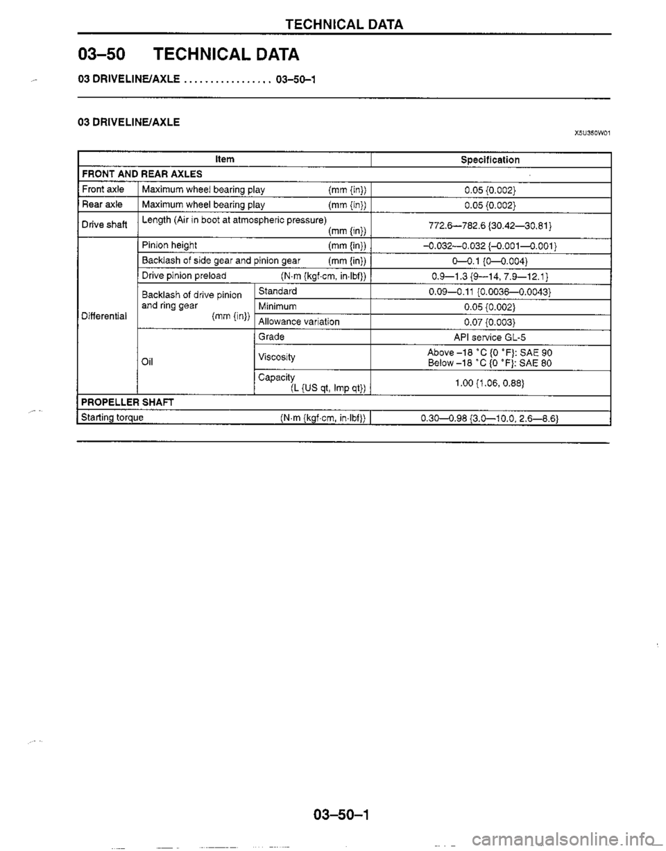 MAZDA MX-5 1999  Workshop Manual 