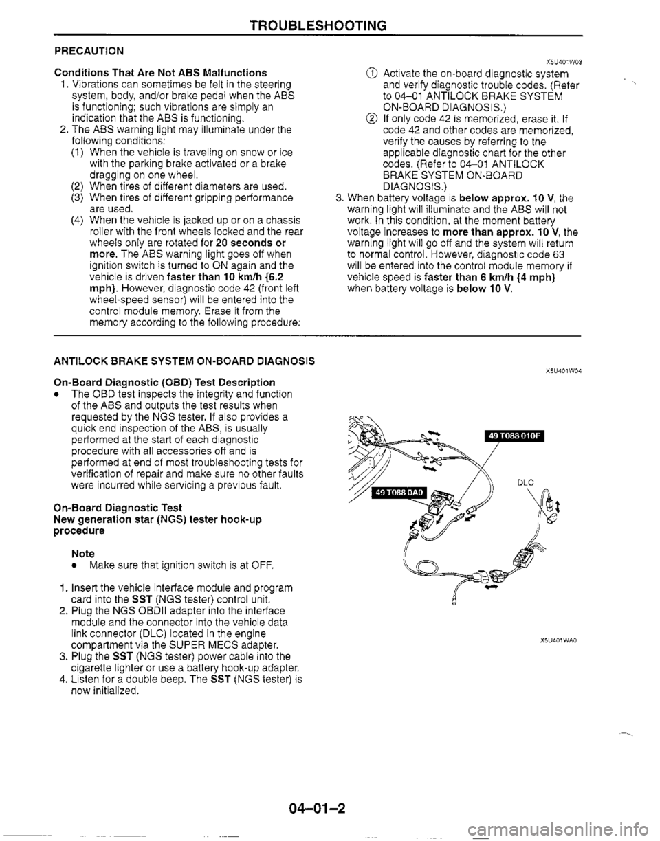 MAZDA MX-5 1999  Workshop Manual 