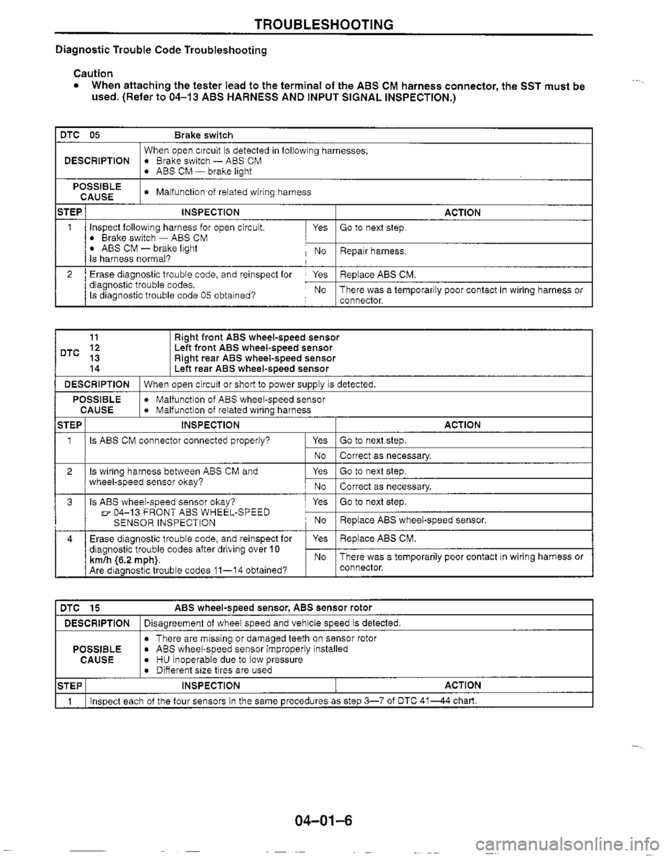 MAZDA MX-5 1999  Workshop Manual 