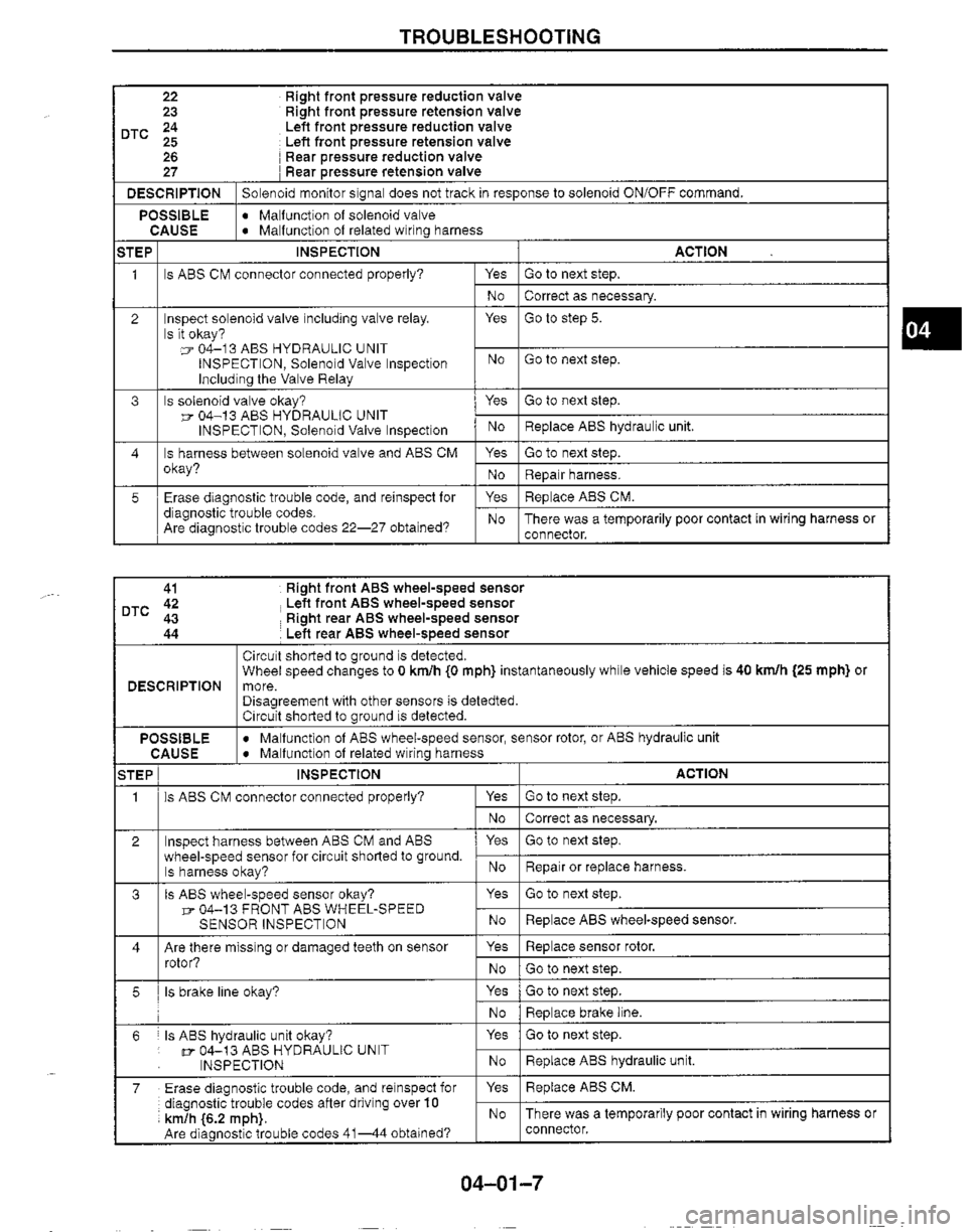 MAZDA MX-5 1999  Workshop Manual 