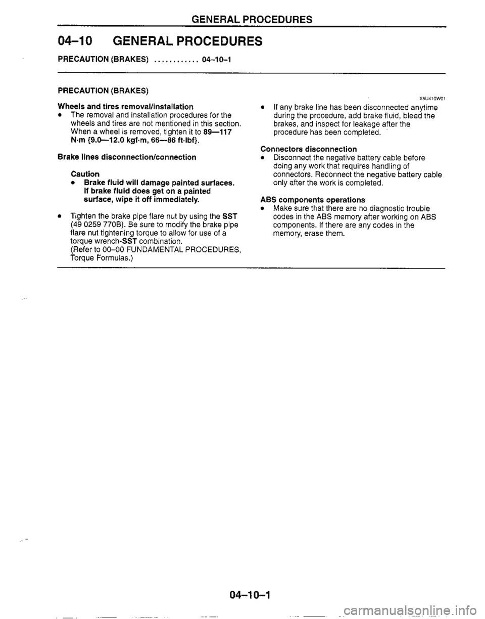 MAZDA MX-5 1999  Workshop Manual 