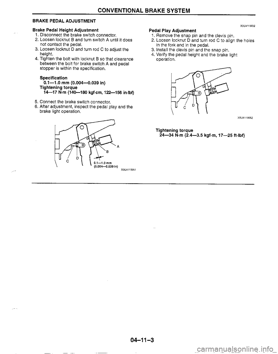 MAZDA MX-5 1999  Workshop Manual 