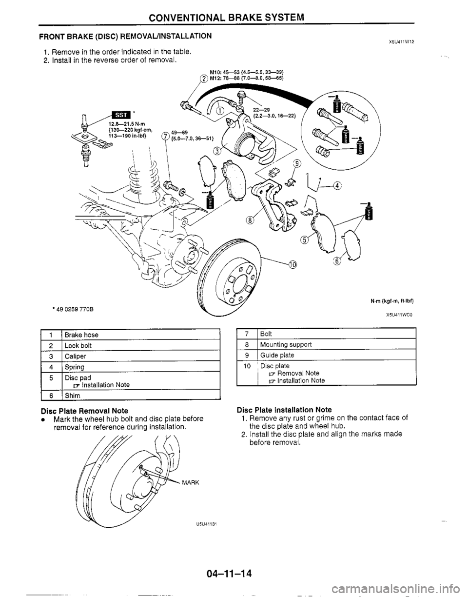 MAZDA MX-5 1999  Workshop Manual 