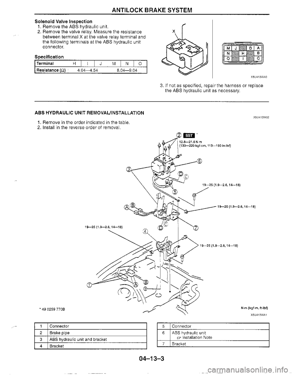 MAZDA MX-5 1999  Workshop Manual 
