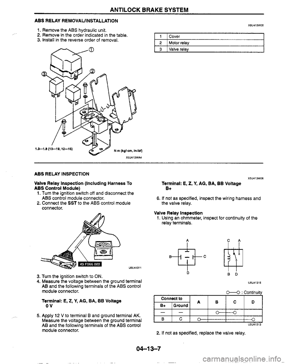 MAZDA MX-5 1999  Workshop Manual 