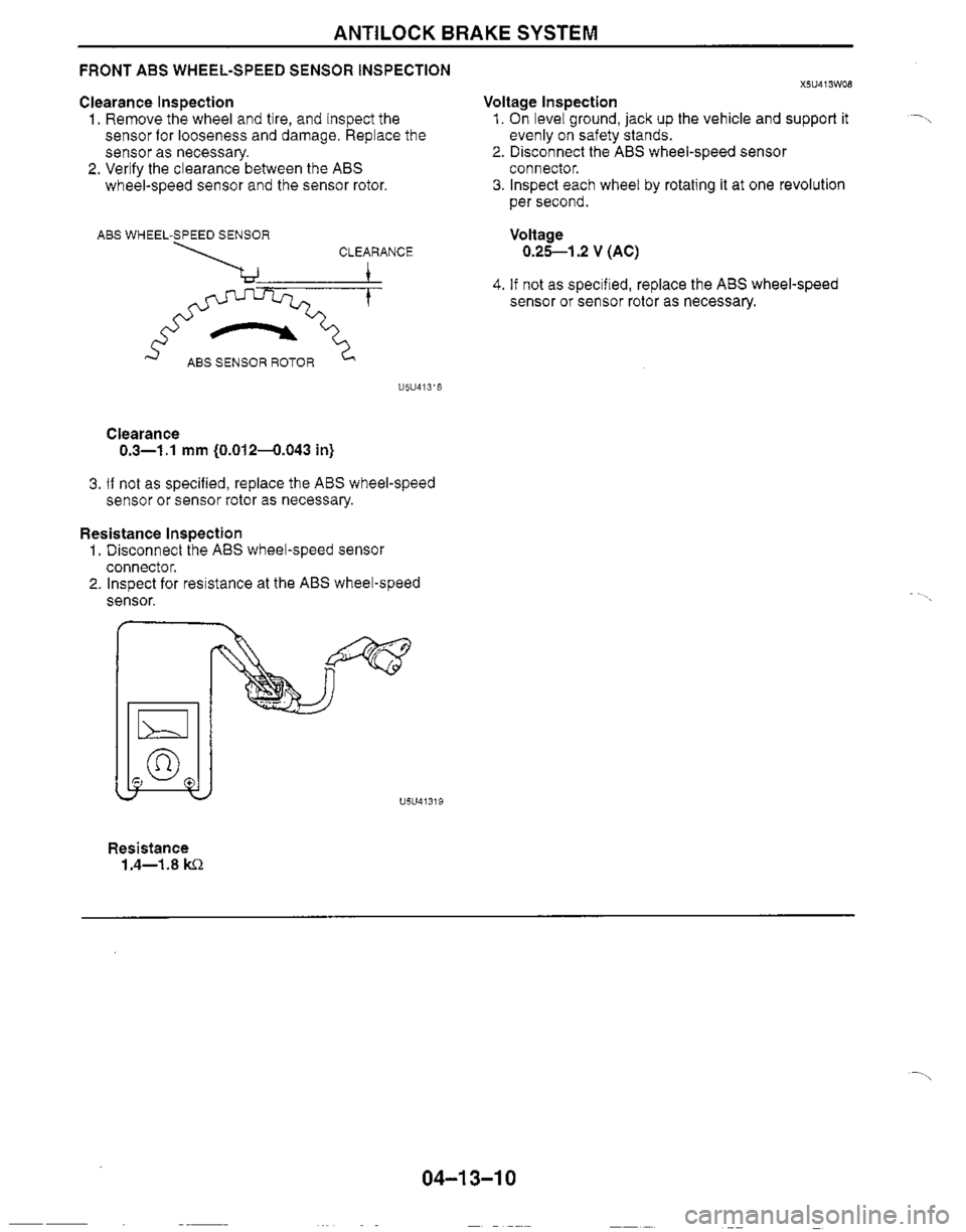 MAZDA MX-5 1999  Workshop Manual 