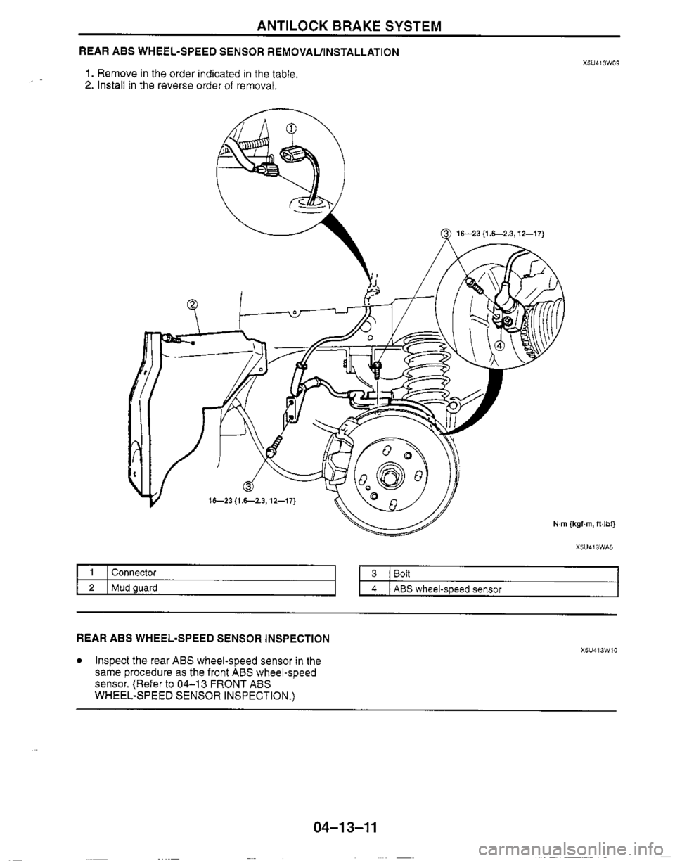 MAZDA MX-5 1999  Workshop Manual 