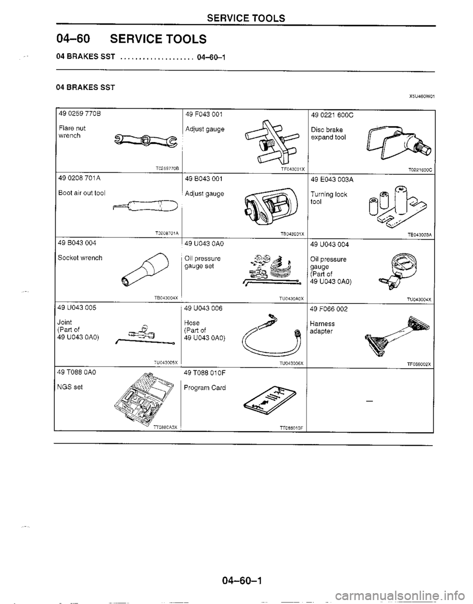 MAZDA MX-5 1999  Workshop Manual 