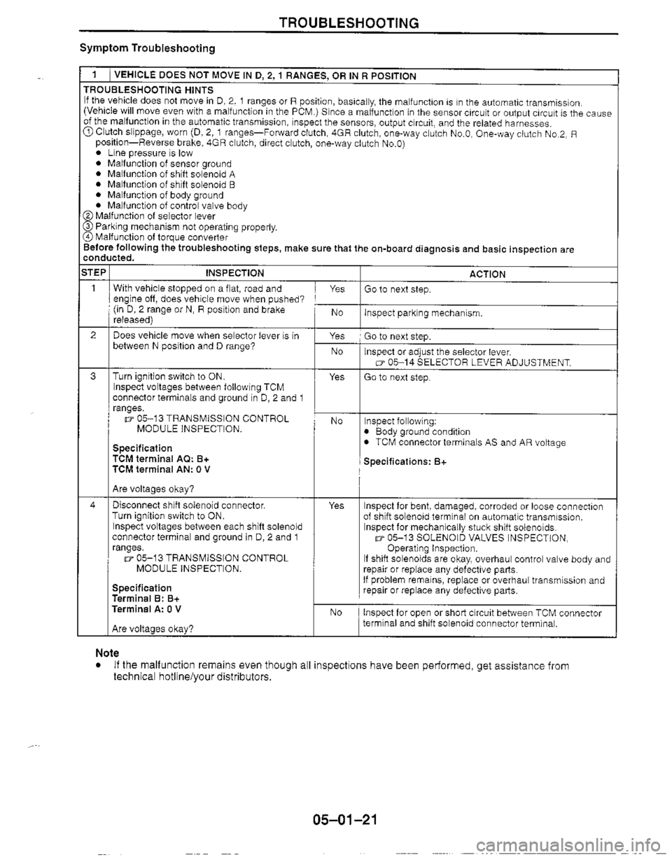 MAZDA MX-5 1999  Workshop Manual 