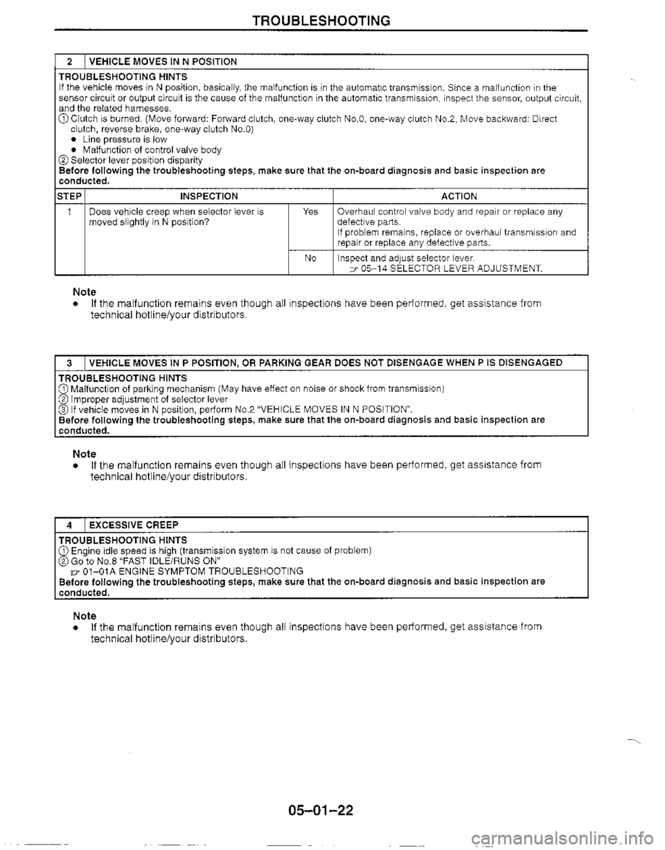 MAZDA MX-5 1999  Workshop Manual 