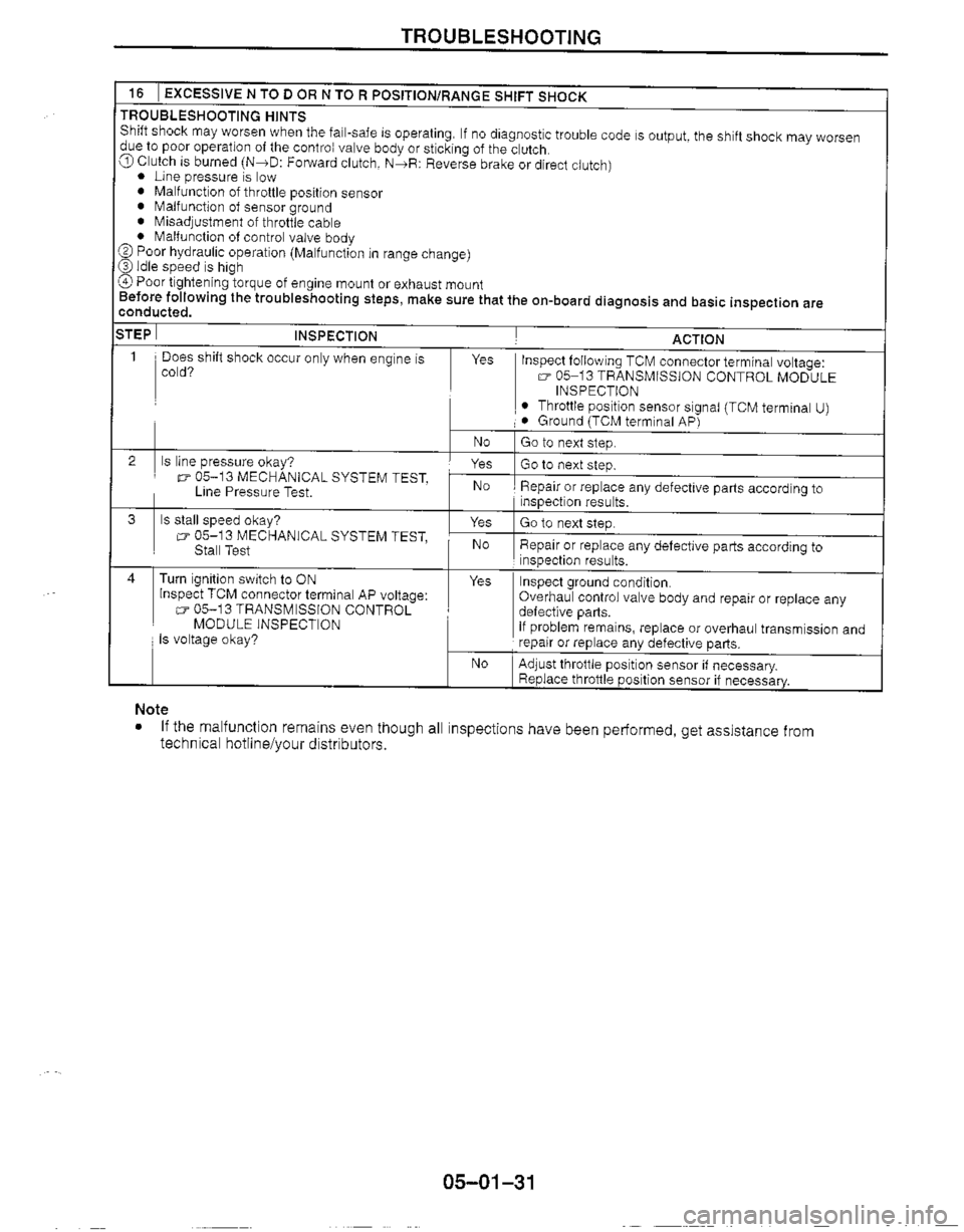 MAZDA MX-5 1999  Workshop Manual 