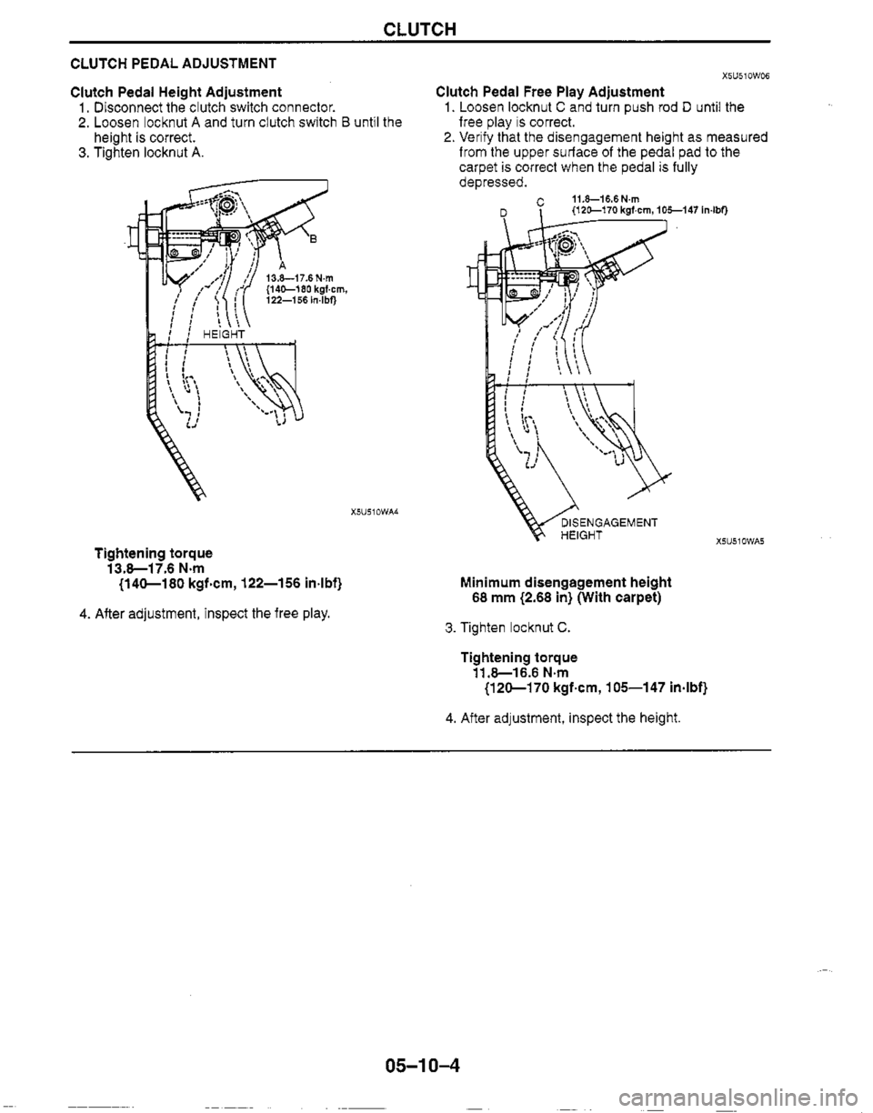 MAZDA MX-5 1999  Workshop Manual 