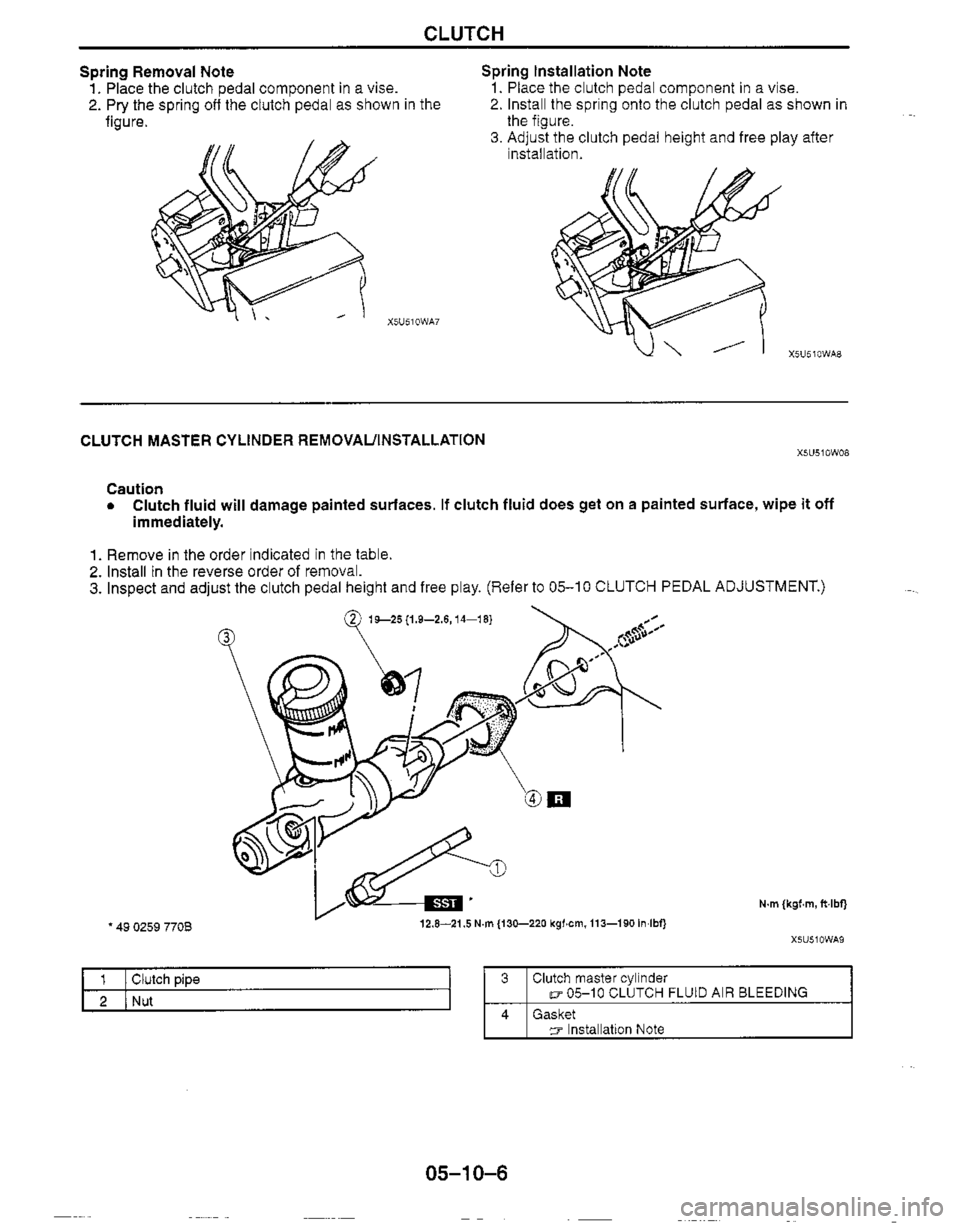 MAZDA MX-5 1999  Workshop Manual 